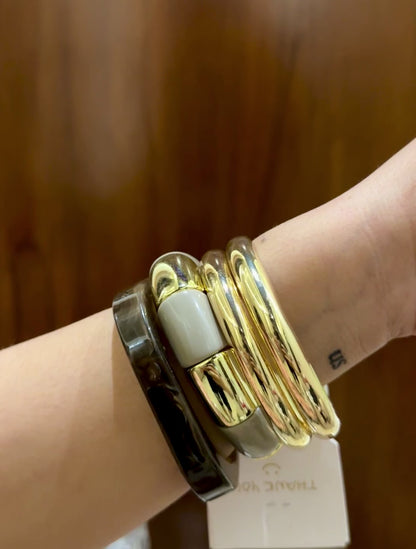 Modern Resin Bangle Stack Set Of 4 RB012