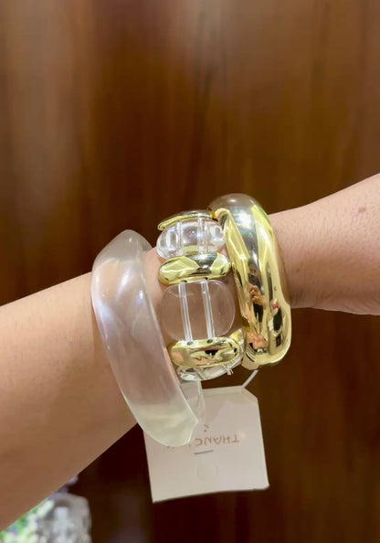 Modern Resin Bangle Stack Set Of 3 RB 04
