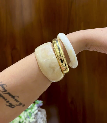 Modern Resin Bangle Stack Set Of 3 RB10