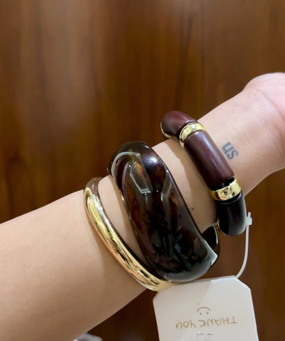 Modern Resin Bangle Stack Set Of 3 RB 09