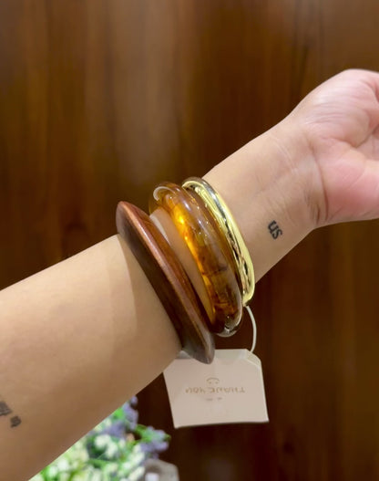 Modern Resin Bangle Stack Set Of 3 RB014