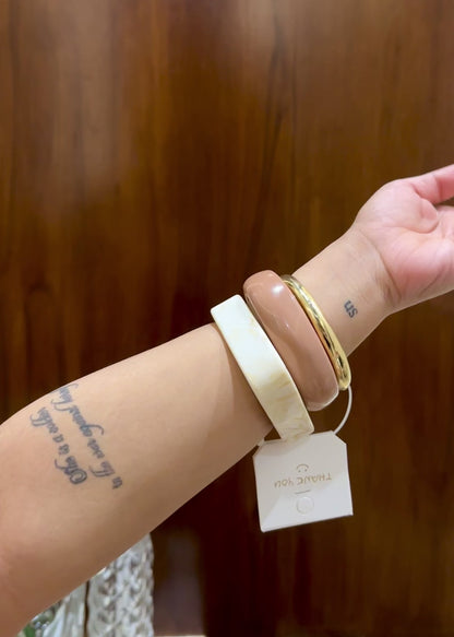 Modern Resin Bangle Stack Set Of 3 RB03