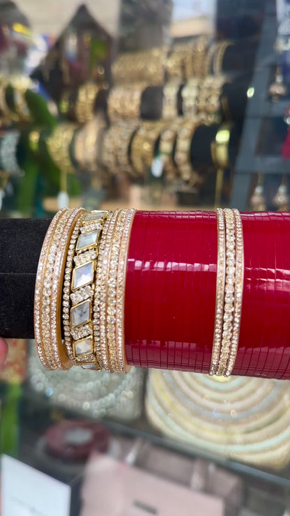 Bridal Chura Kundan AD Stone BDH019