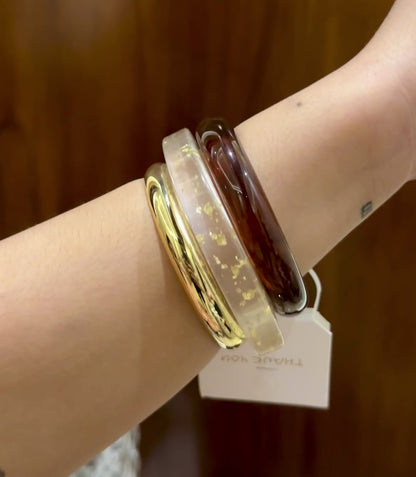 Modern Resin Bangle Stack Set Of3 RB013