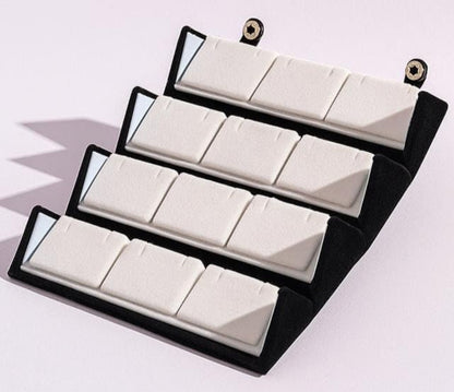12 Piar Designer Earring Set And Stud With Foldable Storage Box